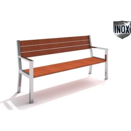 Stainless steel bench Inter-Play 07 - Inter-Play