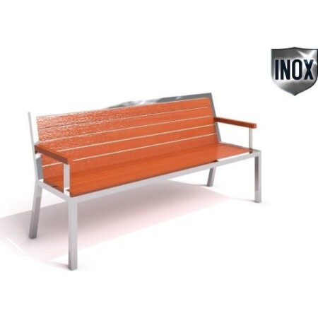 Stainless steel bench Inter-Play 08 - Inter-Play