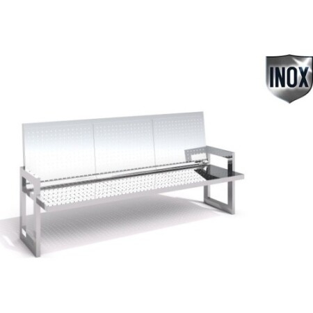 Stainless steel bench Inter-Play 11 - Inter-Play