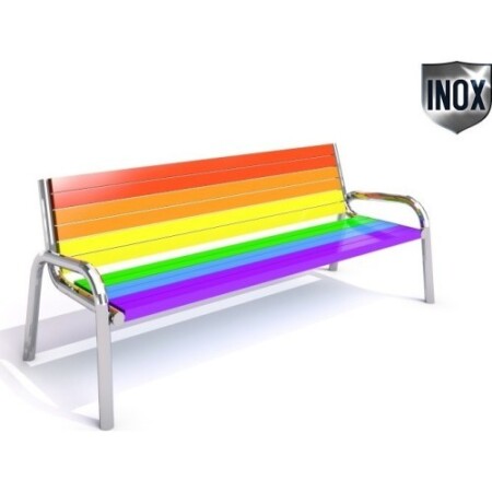 Stainless steel bench Inter-Play 13 - Inter-Play