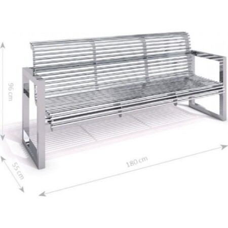 Stainless steel bench Inter-Play 18 - Inter-Play
