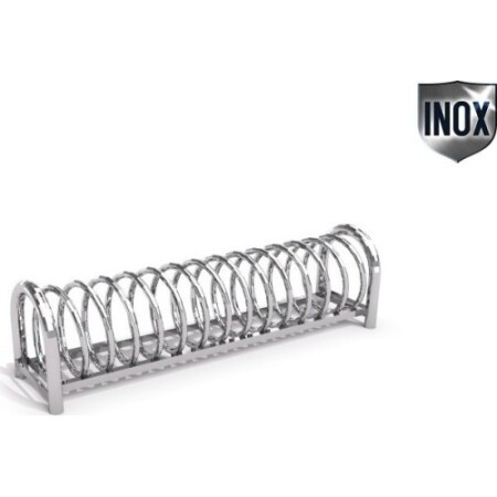Stainless steel bike rack Inter-Play 12 - Inter-Play