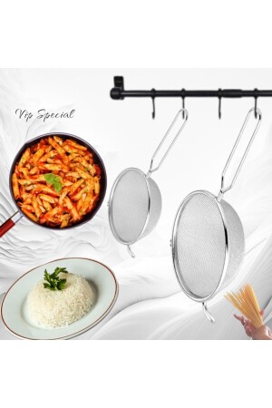 Stainless Steel Closely Woven Wire Strainer 2 Pieces - Vip Special