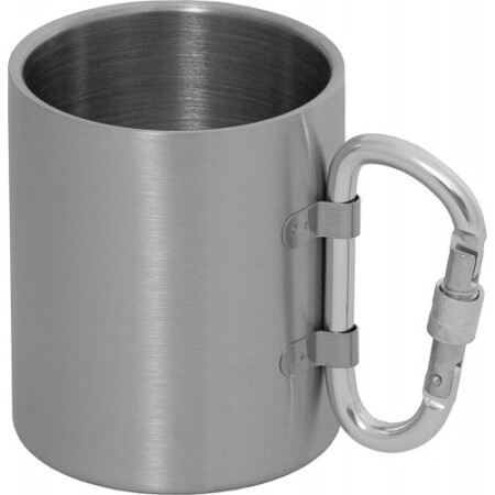 Stainless steel cup FoxOutdoor Carabiner, 300ml - FoxOutdoor