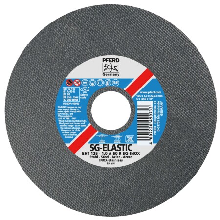 Stainless steel cutting disc PFERD EHT 230x2.5mm A24 R SG-INOX - Pferd