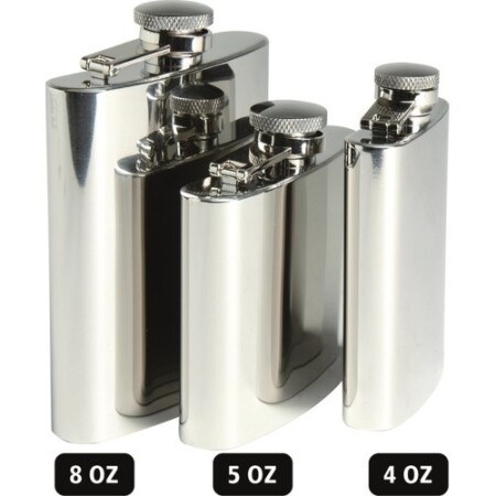 STAINLESS STEEL FLASK 4 OZ (110 ML) - MIL-TEC