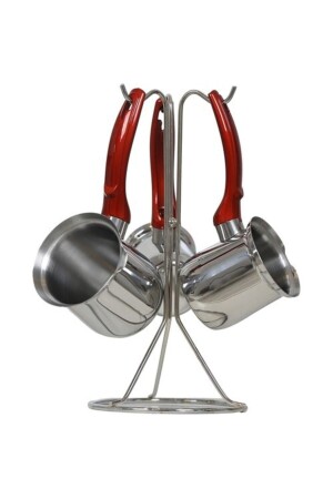 Stainless Steel Globe Coffee Pot Set KYSR40329 - ŞAHSET