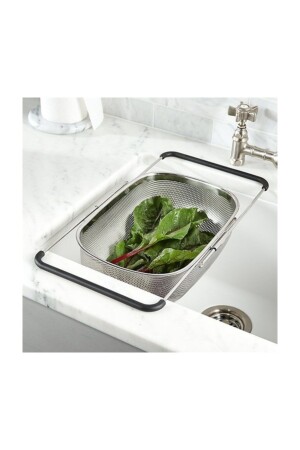 Stainless Steel Metal Cornered Rectangular Strainer 34 X 23 cm - Ikea