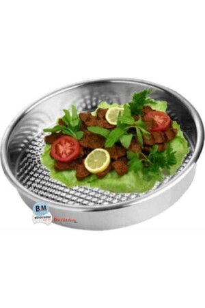 Stainless Steel Metal Raw Meatball Tray 53 Cm PRA-535240-0538 - tepsiburda