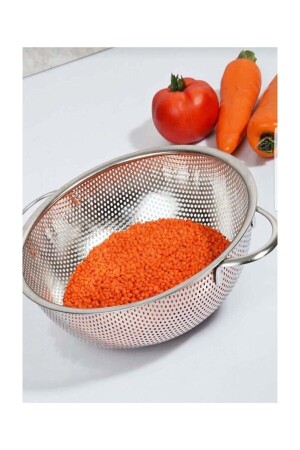Stainless Steel Pasta Strainer 26 Cm - Food Prep Strainer suzgecc1 - Veliday