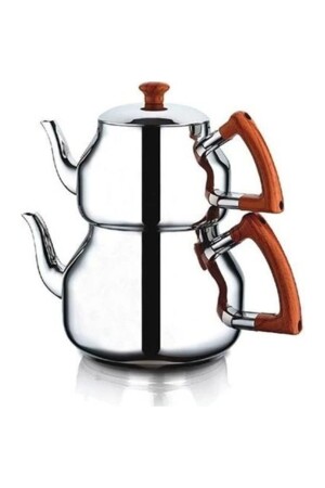 Stainless Steel Teapot Set Mega 3. 2+1. 7 liters. ozk031 - Özkent