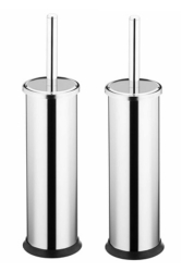 Stainless WC Brush Brush Holder Luxury Chrome 2 Pieces 15234855 - WESS