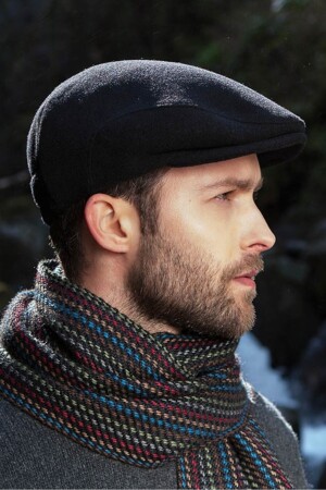 Stamped British Cap Flat Duck Model Men's Hat Cp230 MDL-CP230 - Takı Dükkanı