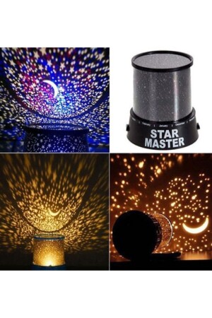 Star Master Night Light Colorful Starry Sky Projection Mirrored Children Baby Room Lamp - Rxp