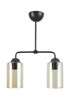 Star Modern Design Cafe Kitchen Living Room Black Color Honey Glass Chandelier LİL99 - Modavize