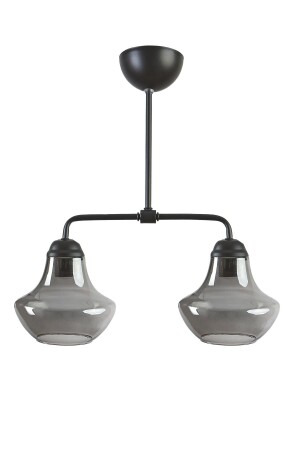 Star Modern Design Living Room - Kitchen - BedroomBlack Color Smoked Glass Chandelier LİL99 - Modavize