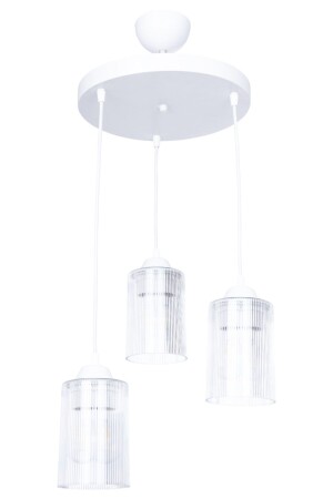 Star Pendant Lamp Chandelier White 3-Plus Optical Glass PA. 0184 - polataydinlatma