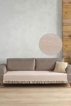 Star Sofa Cover Covering the Seating Area Beige 115x200 - Ladynil