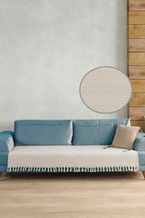 Star Sofa Cover Covering the Seating Area Cream 115x200 - Ladynil