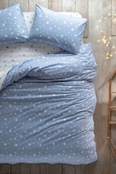 Star Tek Kişilik Nevresim Seti - Blue 939751926 - Hibboux