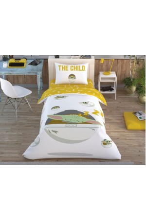 Star Wars The Child Cotton Licensed Duvet Cover Set P12727S8984 - Taç