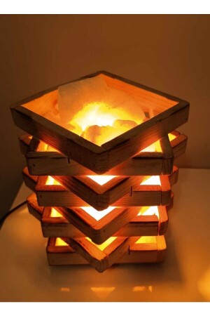 Star Wooden Salt Case Night Light with Motif - TUZSHOP