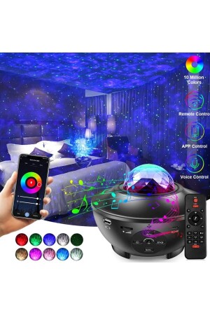 Starry Projector Ceiling Nebula Galaxy Laser Light Disco Ball Bluetooth Speaker Party Led Lamp - Nextbuy