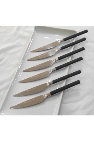 Stayle Black Steel 6 Pieces Sweet Knife CMDCTÇTL12 - BRONDOFF
