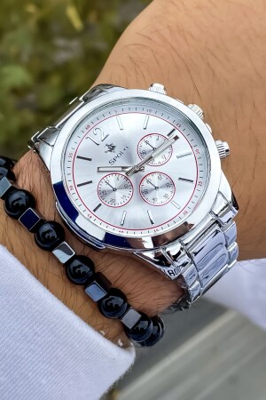 Steel Cord Men's Wristwatch Waterproof+bracelet FAVORİSPOLO240 - S.POLO