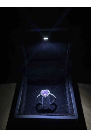 steel heart ring adjustable ring lover ring ring in light box - Dmr Accessoire