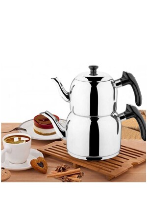 Steel K-390 Vista Mini Size Plain Teapot Black Black 2021ST2686 - Genel Markalar