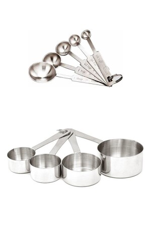 Steel Measuring Spoon + Measuring Cup Set of 2 4832. 4040.14 - İles Gurme