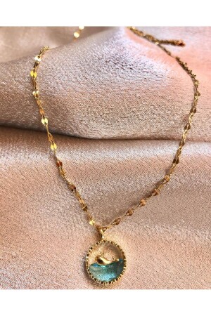 STEEL NECKLACE WITH DOLPHIN DOES NOT DARKEN - Stainless Steell