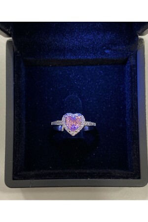 Steel pink adjustable ring Women's ring heart ring - Dmr Accessoire