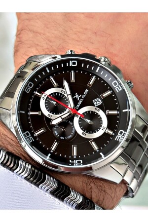Steel Strap Calendar Men's Wristwatch - Hematite Stone Special Bracelet Gift DK102-ET1170603 - Daniel Klein