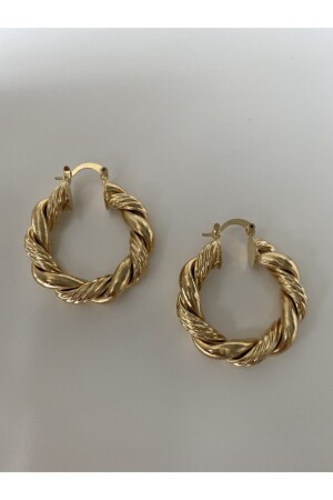 Steel Stud Hoop Earring Vs0050 - vi store vi jewelry