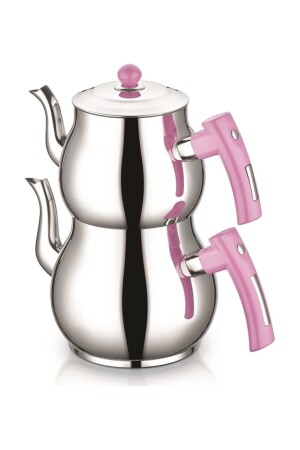 Steel Teapot Coral Medium Size Teapot Set P. EMRINTER45 - İnter