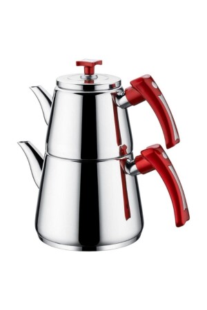 Steel Teapot Hanzade Family Size Teapot EMRINTER39 - İnter