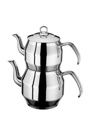 Steel Teapot - Köşem Model Family Size Teapot EMRINTER36 - İnter