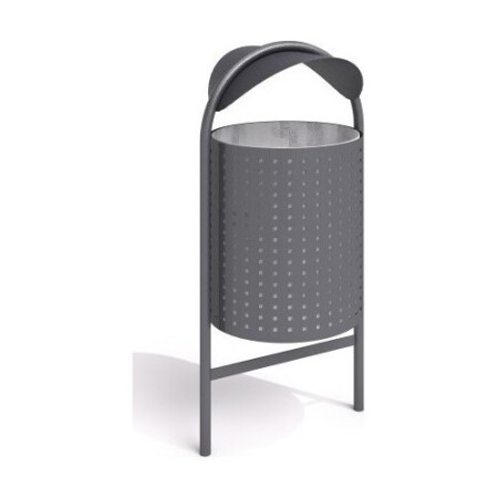 Steel trash can Inter-Play 12 - Inter-Play
