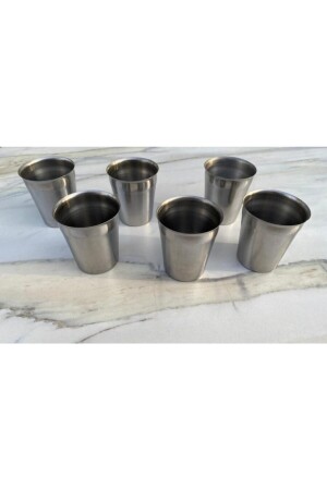 Steel Water And Ayran Glass 6 Pieces altas0101 - ALTAŞ
