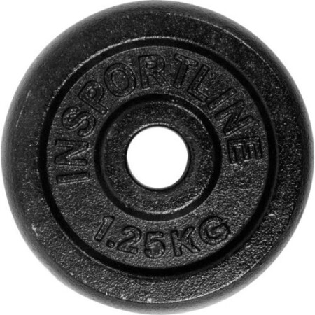 Steel Weight Plate inSPORTline Blacksteel 1.25 kg - inSPORTline