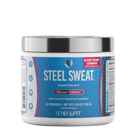 Steelfit Steel Sweat® - Thermogenic Pre-workout (150 g, Blazin' Cherry Lemonade) - Steelfit