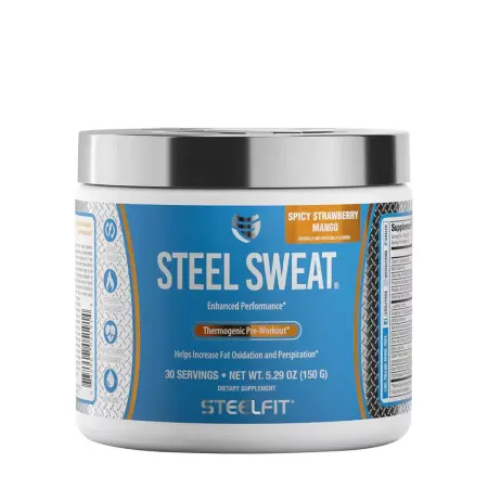 Steelfit Steel Sweat® - Thermogenic Pre-workout (150 g, Spicy Strawberry Mango) - Steelfit