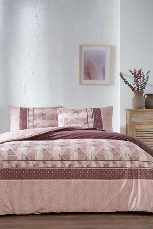 Stein Single Duvet Cover Set PR-EVTEKSTILI-57439900697 - FLORETTA