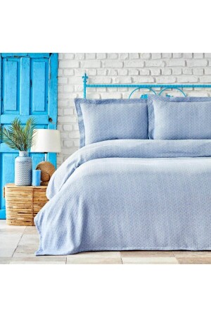 Stella Light Blue Double 4 Season Pike 201. 16. 01. 0146 - Karaca Home