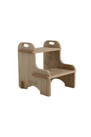 Step Child And Adult Montessori Riser Ladder Wood Color Oak mnt0003 - Mionte Flat-Pack