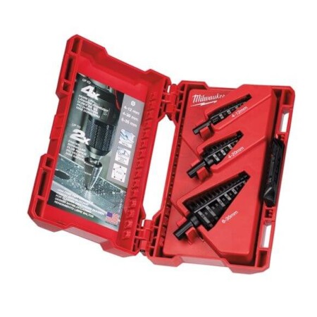 Step drill set 3 pieces MILWAUKEE - Milwaukee Accessories