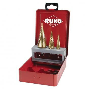 Step drill set RUKO HSS-TIN 4-12, 4-20, 4-30mm - Ruko