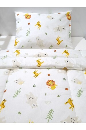 Steppdecken-Set aus Popeline-Stoff für Babys, Neugeborene und Kinder, 70 x 120 cm - Yadababy